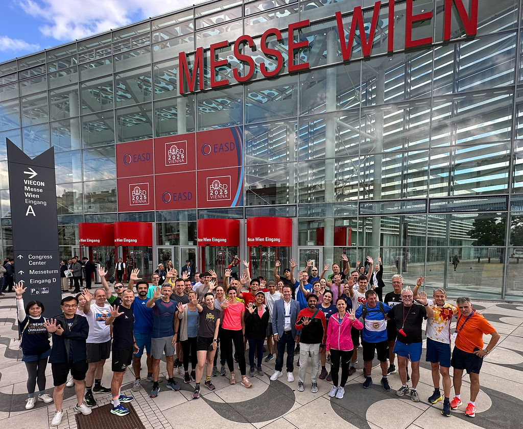 Participants at the 2025 group run in Vienna