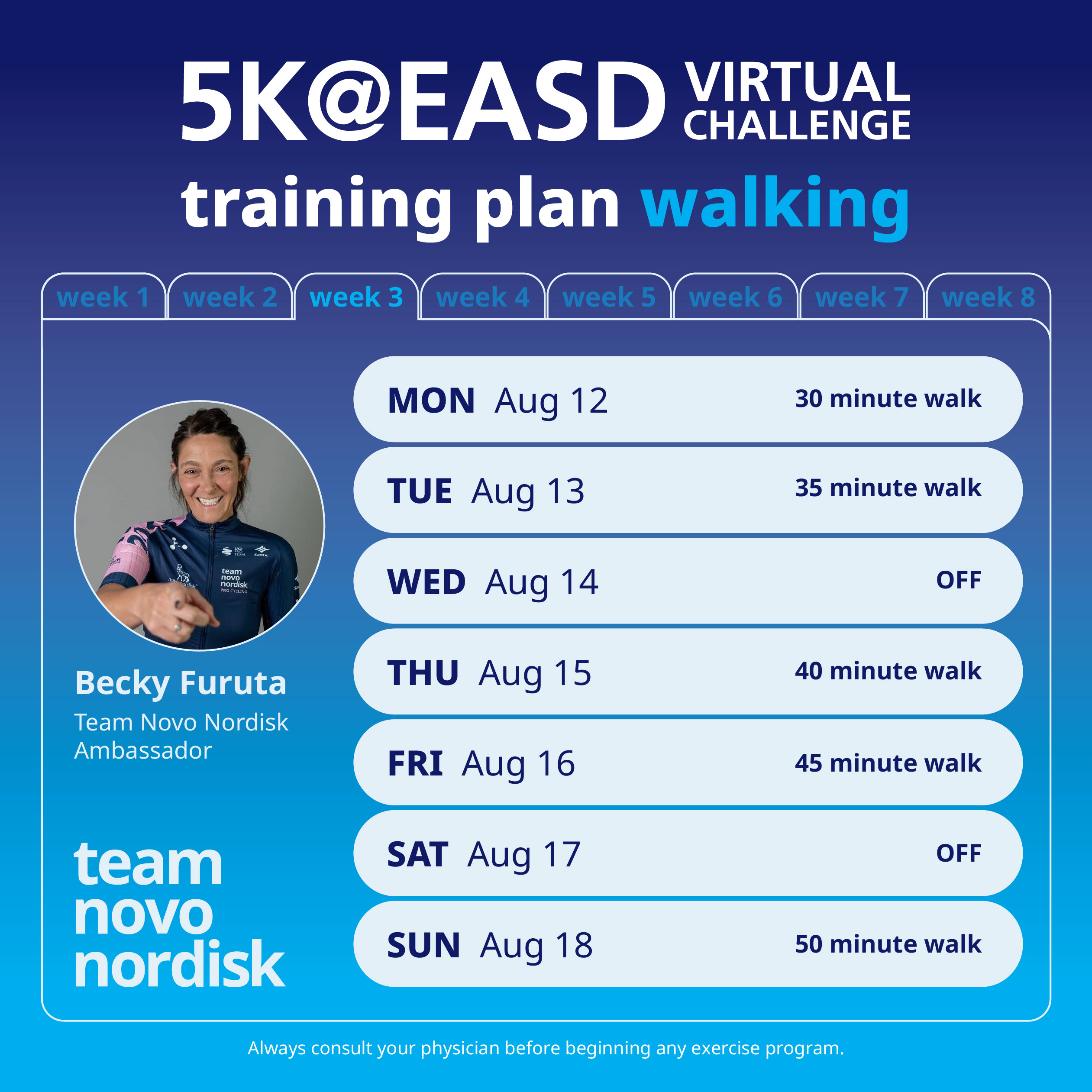 5K Training Plans Week 3 Walk