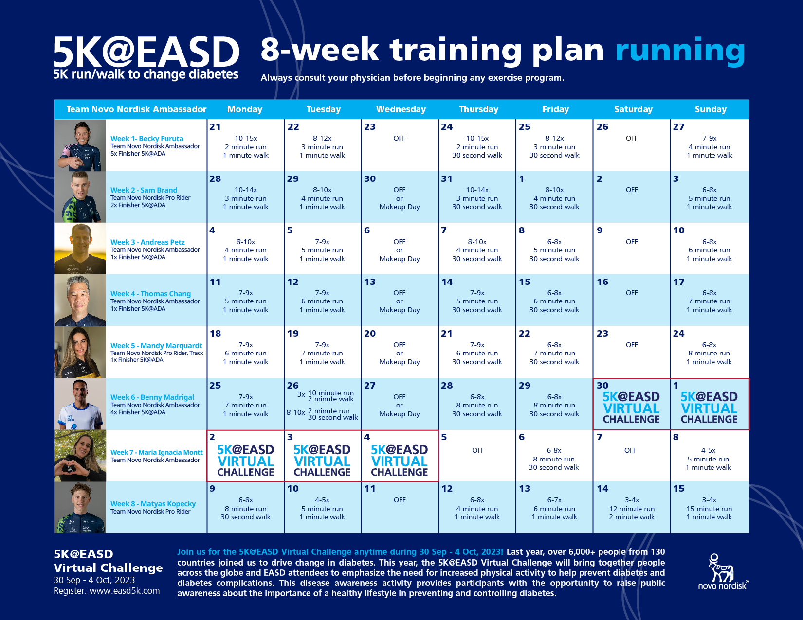 5K@EASD Training Plans
