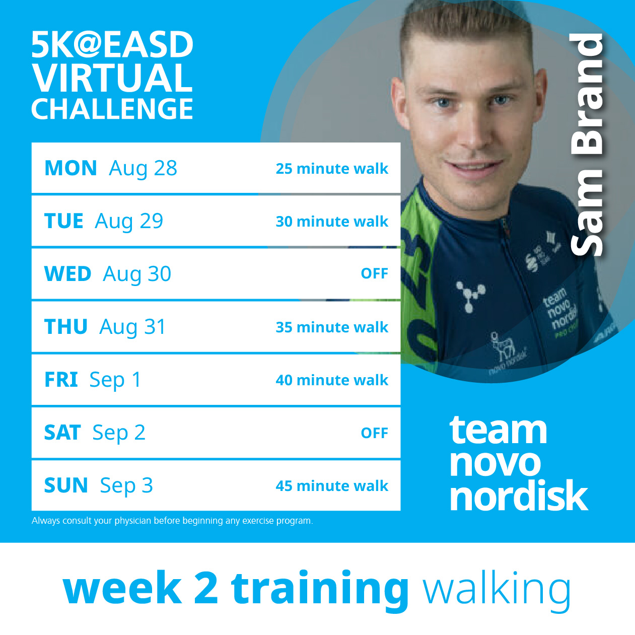5K Training Plans Week 2 Walk