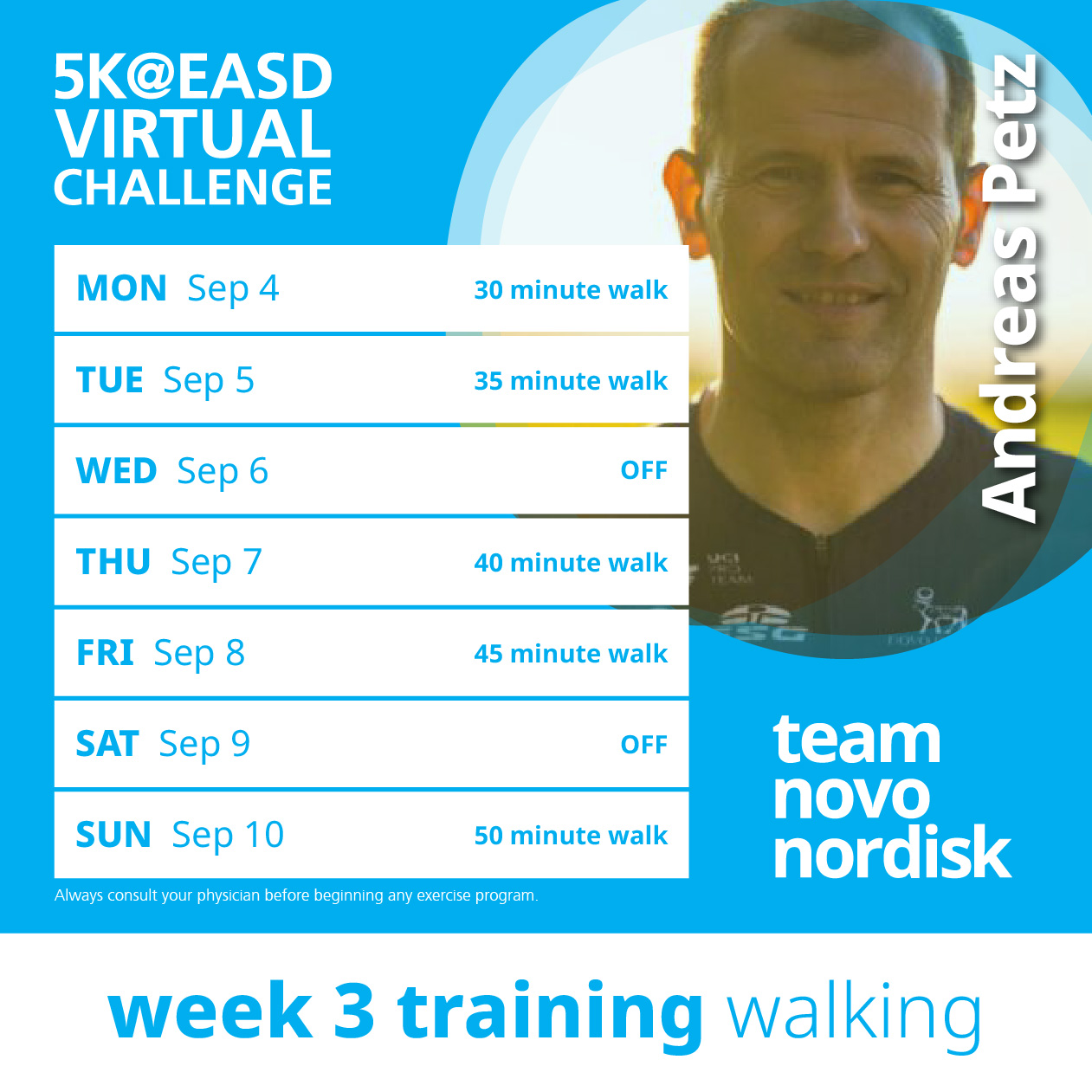 5K Training Plans Week 3 Walk